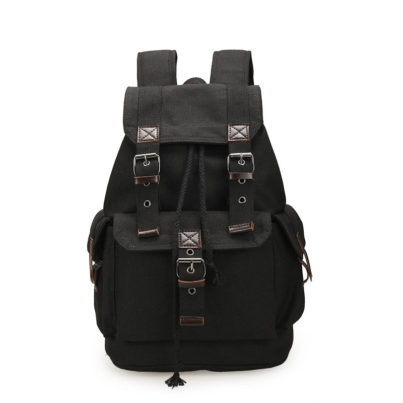 Mochila Escolar de Lona Reforçada, Mochila de Lona Masculina Impermeável, Mochila de Lona Reforçada Masculina