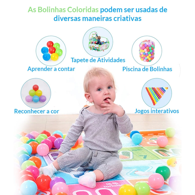 Bolinhas Para Piscina De Bolinhas Infantil Kit 50 Unidades